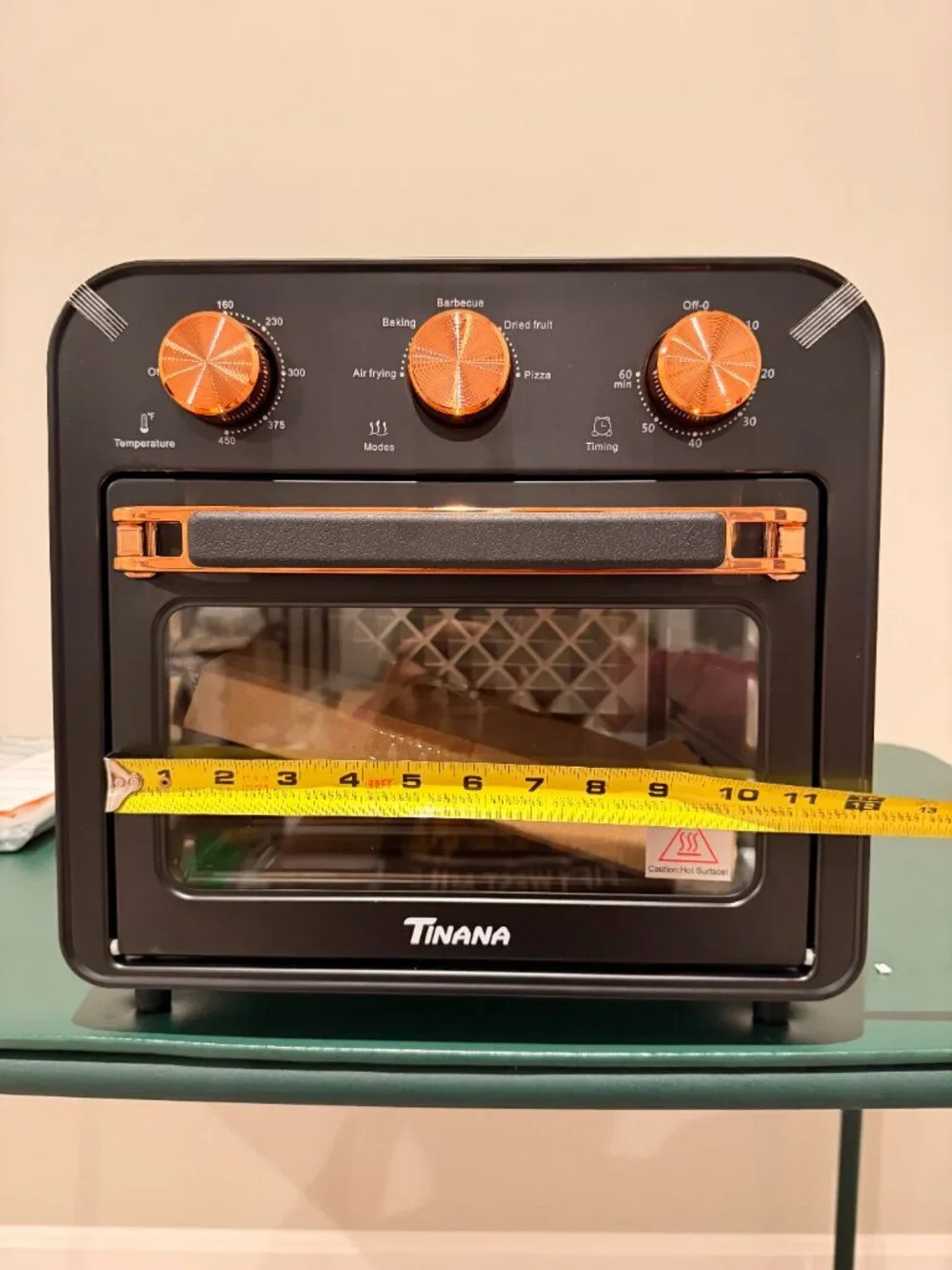 Tinana 5-in-1 Air Fryer Toaster Oven, 1300W, 17 Quart, Oil-Less Cooking Combo